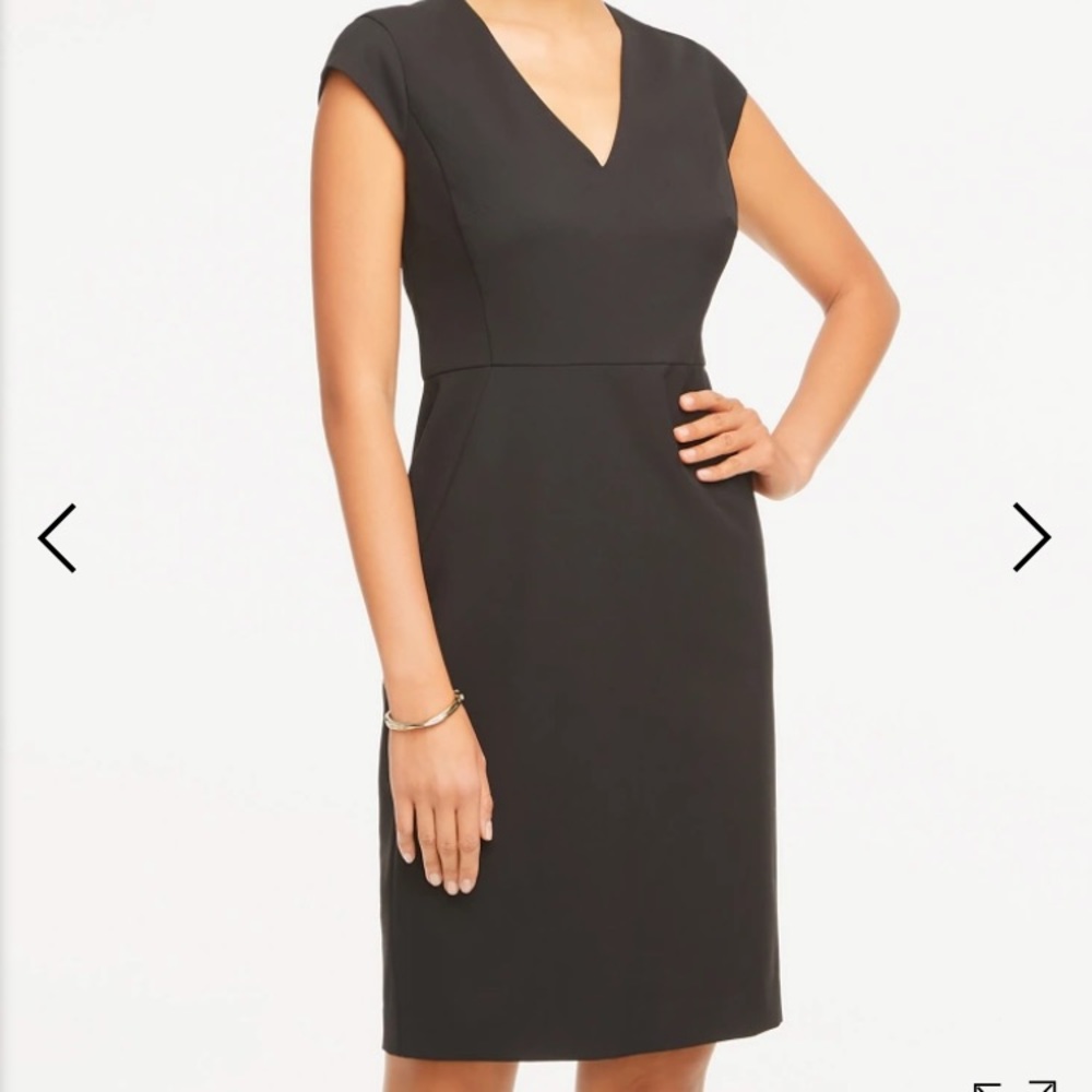 Ann Taylor V Neck Sheath Dress Never Worn